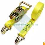 China Yellow lashing straps Supplier-ratchet strap hooks wholesale